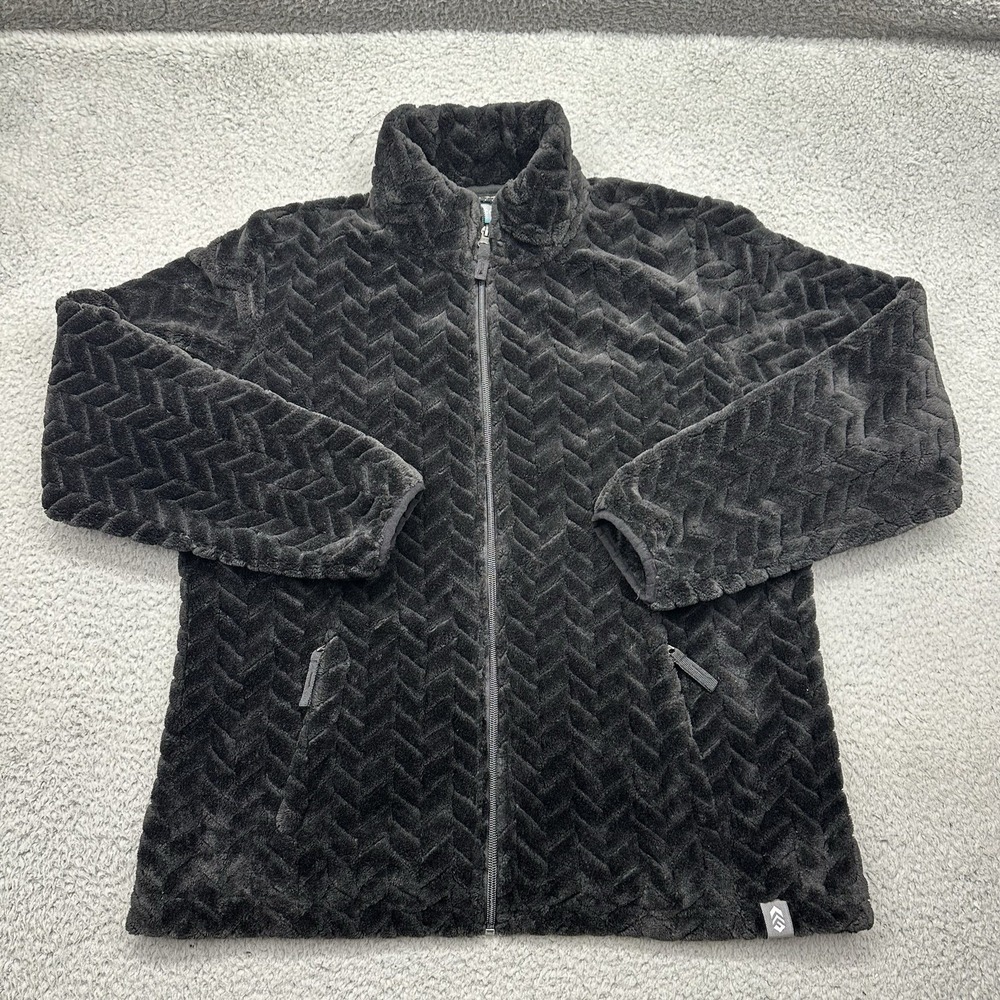 Free Country FC-7 Womens Large 100% Polyester Faux Fur Shell Full‎ Zip Jacket